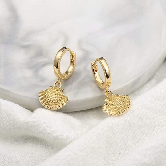 Women’s Gold-Plated Huggie Hoop Earrings with Cubic Zirconia - Perfect Gift Idea - Picture 7 of 7